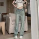 thumbnail image 1 of ZOENOVA Cargo Jean Woman's Retro Y2K Versatile Jeans Street Fashion Pantalones Mujer Baggy Loose Straight Denim Trousers mujer, 1 of 5