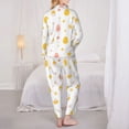 thumbnail image 3 of Bingfone Womens Pajama Sets Funny Chicken Print,Long Sleeve Loungewear Pajamas Set-Medium, 3 of 8