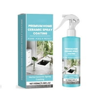 Ceramic Coating Spray, Hydrophobic Protective Sealant for Cars, Home Surfaces, and Metal, Quick Application Waterless Wash, Dust & Stain Repellent, Long-Lasting Shine Enhancer, 3.4 fl oz