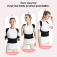 thumbnail image 6 of Tnobhg Posture Corrector Adjustable Breathable Men Women Students Back Support Shoulder Back Brace Anti-hunchback Correction Belt Strap, 6 of 7