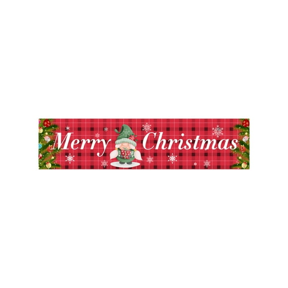 Outdoor Christmas Decorations, Christmas Outdoor 98.42X19.68 Inches Christmas Front Porch Christmas Yard Christmas Yard Holiday Garden Flag Christmas