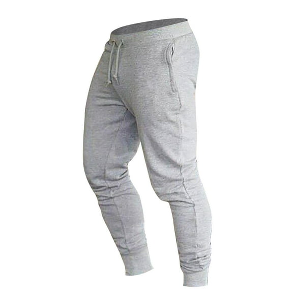Mens Fitness Training Pants Slim Casual Sweatpants Small Foot Mens Pants
