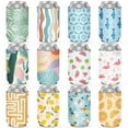 thumbnail image 1 of Enfriadores de latas de neopreno HooAmi, paquete de 12 unidades, funda aislante, 1 of 7