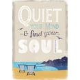 thumbnail image 2 of JMB Designs 14x18 White Modern Wood Framed Museum Art Print Titled - Quiet Your Mind, 2 of 4