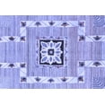 thumbnail image 1 of Ahgly Company Indoor Rectangle Abstract Blue Modern Area Rugs, 2' x 4', 1 of 4