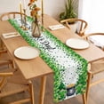 thumbnail image 3 of St. Patrick's Day Table Runner - 60 Inch Long, Kitchen Dining Table Runner Dresser Scarves, Green Gnomes Spring Lucky Shamrocks Farmhouse Decor for Coffee Tables Wedding Party Banquet, 3 of 8