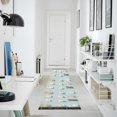thumbnail image 4 of Yayeee Runner Rug for Bedroom 2'x6' Machine Washable Hallway Non Slip Mat, Green Cute Rabbits, 4 of 8