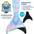 thumbnail image 2 of Fin Fun Limited Edition Mermaid Tail for Swimming for Women, Teen and Adults with Monofin, Large, Candy Cove, 2 of 5