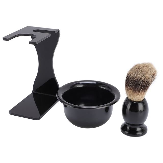 Juego De Pincel De Afeitar, Cepillo De Afeitar Compacto Y Kit De Tazón Para Viajar