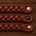 thumbnail image 2 of Tiradores de cuero trenzado Brute Strength Cognac 20 cm, 2 of 9