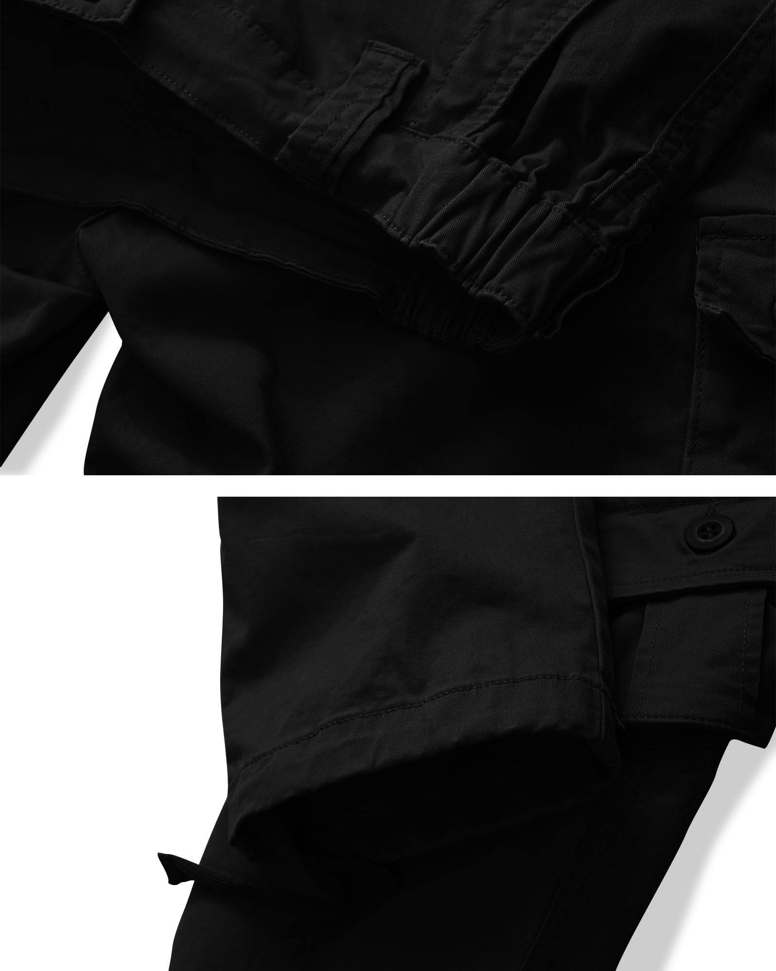 TRGPSG Women's Cargo Pants with 8 Pockets Cotton Casual Work Pants Y2k Camo Cargo Pants(No Belt),Black 14
