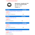 thumbnail image 2 of Wheel Bearing - Compatible with 1999 - 2017 Ford F-350 Super Duty 4WD 2000 2001 2002 2003 2004 2005 2006 2007 2008 2009 2010 2011 2012 2013 2014 2015 2016, 2 of 2