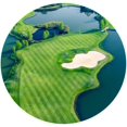 thumbnail image 6 of HFDF Golf Wall Art for Office Golf Course Picture Poster Canvas Prts Golf Course Picture Wall Decor for Livg Room Bedroom Bathroom Home Decorations Artwork Ready to Hang 14x11inch Framed, 6 of 6