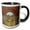Black/White, variant on 3drose, Greece, Philippi. Arches in Ancient Ruins of City., 11oz Two-tone Yellow Mug