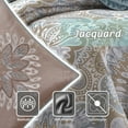 thumbnail image 6 of Nanshing Vanessa 6-Piece Microfiber Reversible Comforter Set, Blush, King, 6 of 6