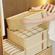 thumbnail image 5 of Organizador de cajones plegable de tela para ropa y ropa interior | Divisores plegables para calcetines, sujetadores y ropa de bebé | Contenedores de tela no tejida para armario, 5 of 6