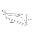 thumbnail image 5 of soporte tipo riel para repisa plata 60 cm, 5 of 5