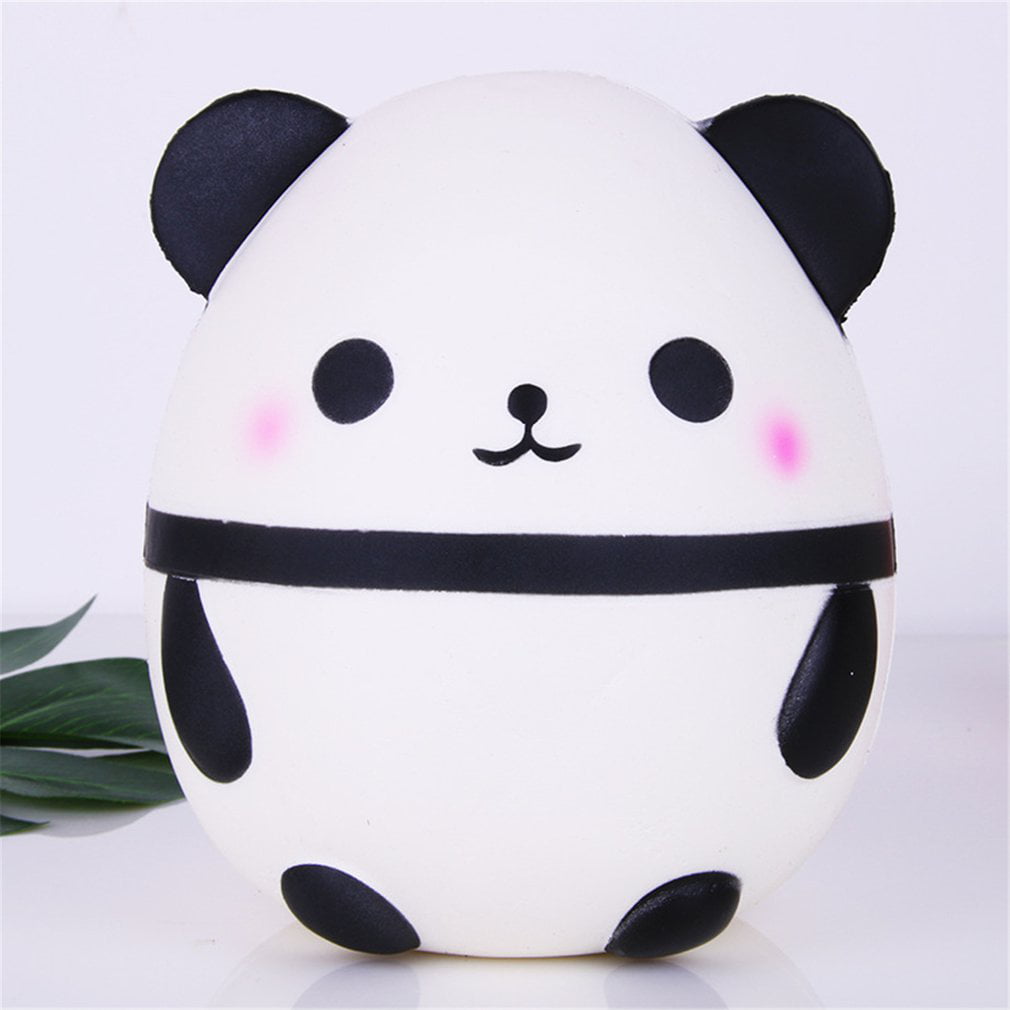 Yogatada Simulazione Antistress Squishy White Panda Slow Rebound Infant Squeeze Toys White & Black