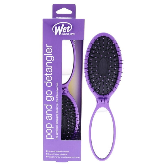 The Wet Brush Pro Pop N Go Detangler - Purple