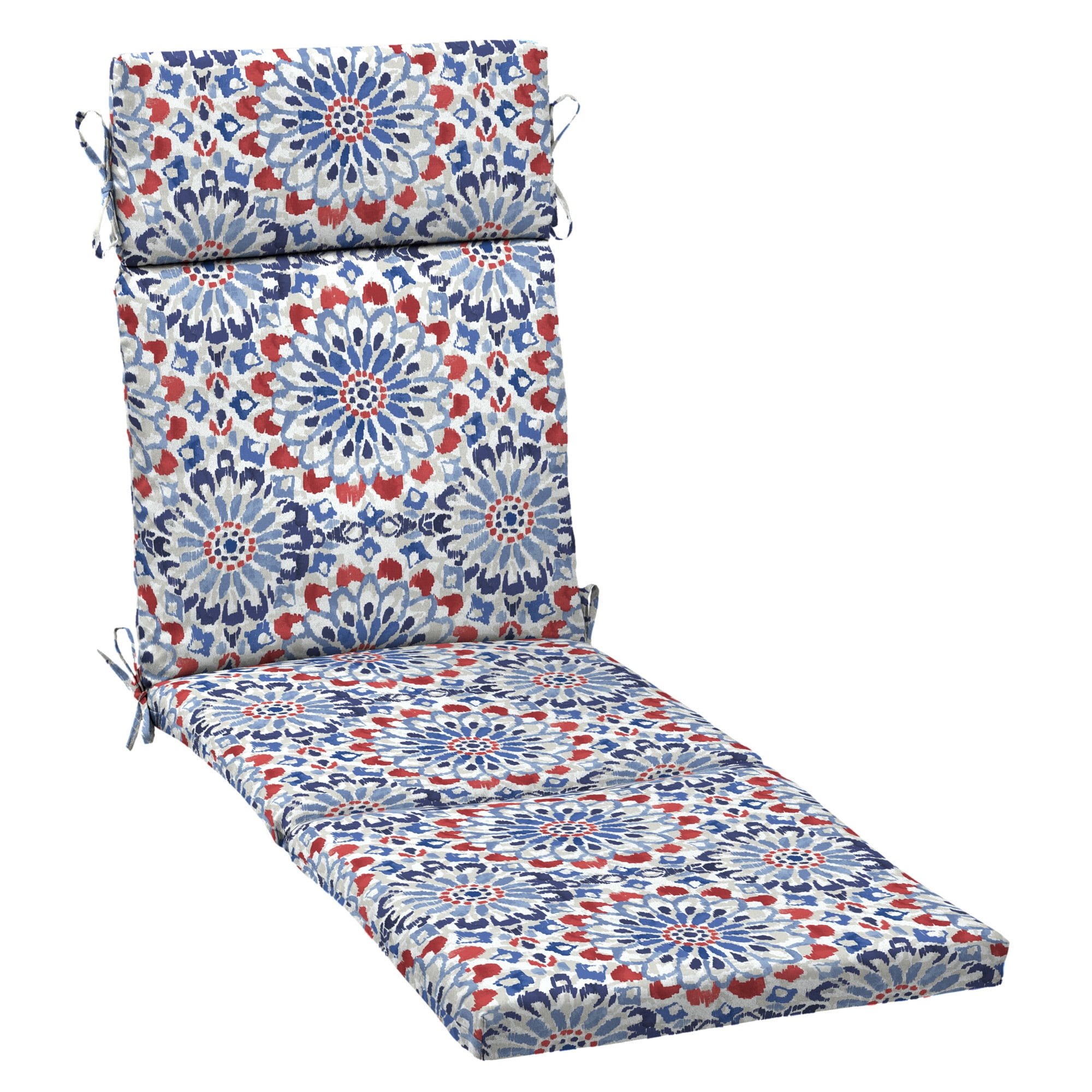 Arden Selections 42.5-in x 21-in Pool Blue Leala Patio Chaise Lounge Chair Cushion ZQ11856B-D9Z1 at