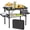Dark Oak & Storage Net, variant on BathWay Folding Camping Table Small 2ft, Small Camp Table Portable with 50% Extra Space, Folding Picnic Set, Portable Beach Table, Car Camping Essentials, Aluminum Light & Solid