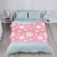 thumbnail image 6 of Winter Snowflakes Pink Throw Blanket Ultra Soft Warm All Season Christmas Decorative Fleece Blankets for Bed Chair Car Sofa Couch Bedroom 60"X50", 6 of 6