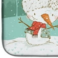 thumbnail image 4 of Cropped Fawn Great Dane Snowman Christmas Dish Drying Mat, 4 of 7