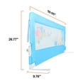 thumbnail image 7 of 59"/70" Bed Rail, Height Adjustable Kids Infant Bed Guard Rails Toddler Baby Safety Barrier Bedguard, 7 of 7