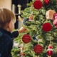thumbnail image 5 of Uuiauoio 2pcs Flocked Christmas Ornament Set , Hanging Decor for Tree Display, Holiday Home Accent,Shatterproof Balls Ornaments for Xmas Tree Decorations, 5 of 6
