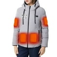 thumbnail image 3 of Jinhomg Winter Jacket for Men Women Full Zip Up Hooded Coats Lightweight USB Electric Puffer Coat Warm Winter Heating Outerwear, 3 of 6