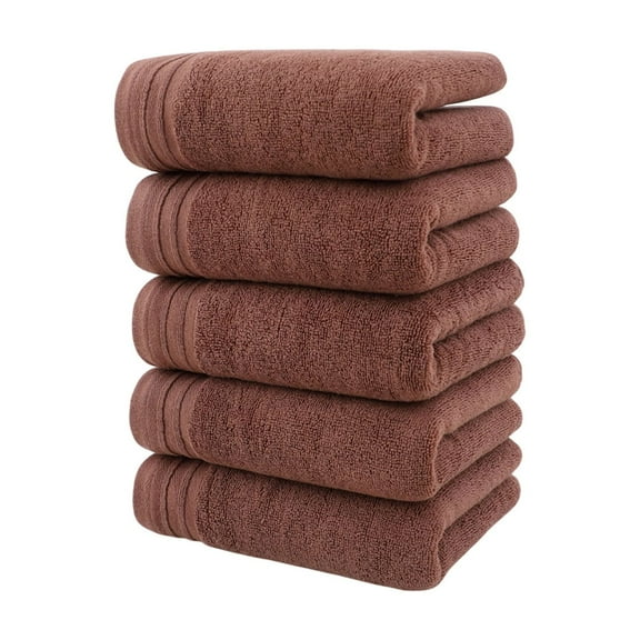 Twfbrm 5 Pack Cotton Hand Towels, 13"x29" Highly Absorbent & Quick Dry Turkish Face Towels, 400GSM Super Soft Lint-Free Solid Color Bath Towels for Beach Gym Shower Hotel and Spa