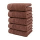 thumbnail image 2 of Juego de 5 toallitas blancas absorbentes reutilizables de 73 x 33 cm para piel sensible. Toalla de microfibra suave de secado rápido para limpieza facial (marrón)., 2 of 6