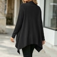 thumbnail image 5 of OGLCCG Womens Open Front Draped Cardigan, Ribbed Knit Long Sleeve Asymmetrical Hem Cardigans with Pockets,Cardigan Sweaters for Women,Size S-XXL, 5 of 7