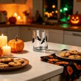thumbnail image 3 of Halloween Clear Glasses Ghost Bat Black Cat Pumpkin Embossed Glass Tumbler Multipurpose Water Beverage Cup Drinking Glass for Water Coffee Halloween Table Party, 3 of 3