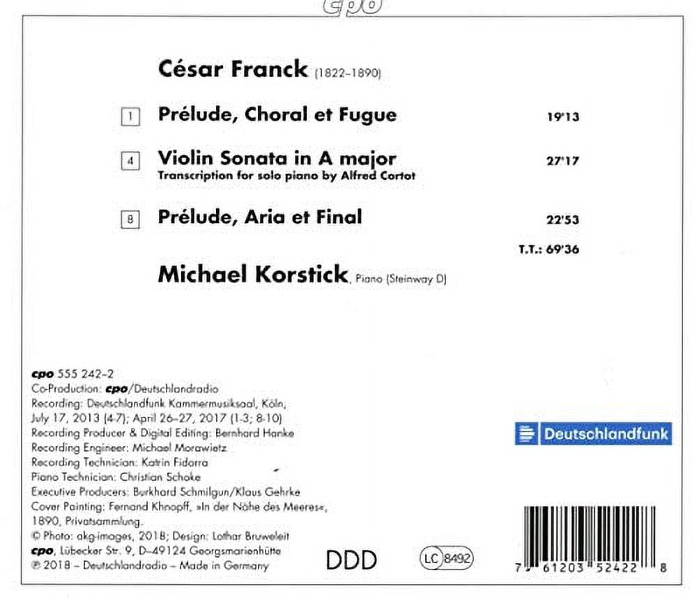 Franck / Korstick - Michael Korstick Plays Cesar Franck - Music & Performance - CD