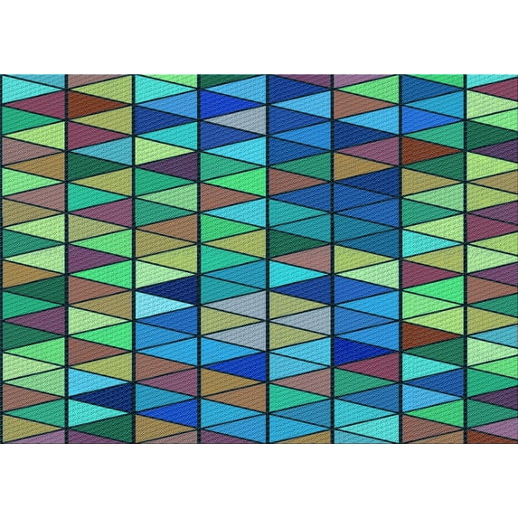 Ahgly Company Machine Washable Indoor Rectangle Transitional Lime Mint Green Area Rugs, 6' x 9'