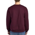 thumbnail image 4 of JERZEES Crewneck Sweatshirt for Men Long Sleeve Fleece Pullover Casual Sweater | Nublend Maroon and Khaki Color 8 Oz 50/50 Cotton/polyester Adult Size-XL, Pack 2, 4 of 5