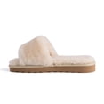 thumbnail image 4 of Aus Wooli Australia Womens Sheepskin Fluff Slide Slippers - Tan, 4 of 8