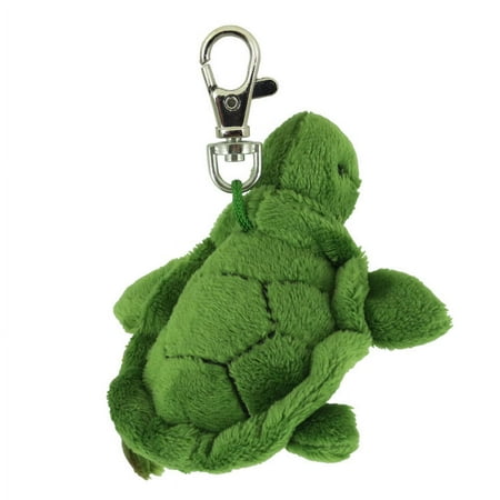 aurora world plush - sea life clip-on - turtle (6 inch)