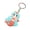 Orange, variant on rygai Mermaid Keychain Cartoon Colorful Multipurpose Three-dimensional Reusable Decorative Gift Cute Princess Doll Key Ring Backpack Pendant for Handbag,Blue