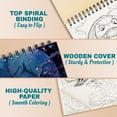 thumbnail image 2 of TPLHOUSE Nautical Monster Coloring Book Spiral Bound for Adults, A5 Wooden Cover, 30 Dazzling Coloring Pages of Eerie Maritime Horrors for Stress Relief and Relaxation, 2 of 6