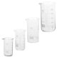 thumbnail image 2 of vasos de precipitados de vidrio transparentes para medición de química, cristalería de laboratorio de 100 ml, 150 ml, 250 ml y 500 ml, 2 of 7