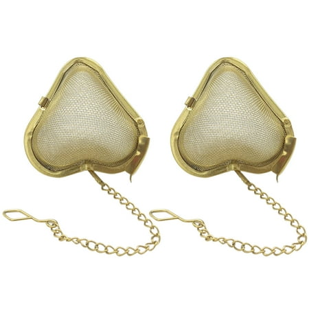 

2Pcs Stainless Steel Heart Shape Tea Infuser Strainer Mesh Filter for Loose Leaf