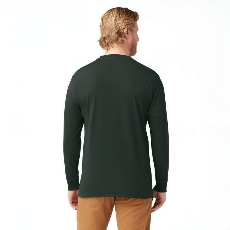 Dickies Men's and Big Men's Long Sleeve Heavyweight Pocket T-Shirt