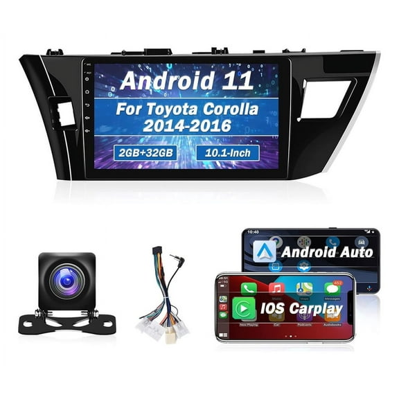 Stereo Toyota Corolla 2014-2016 Android Carplay Gps 2 32G