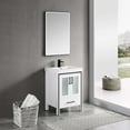 thumbnail image 2 of 24" Freestanding Bathroom Vanity with Sink & Mirror - Glossy White, 2 of 5