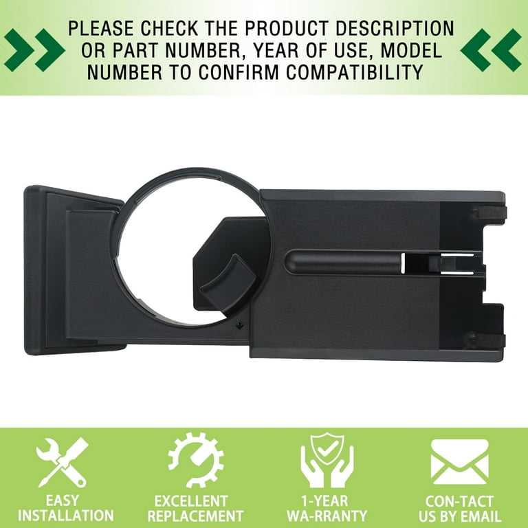 Dash Dashboard Cup Holder Assembly Black Compatible with