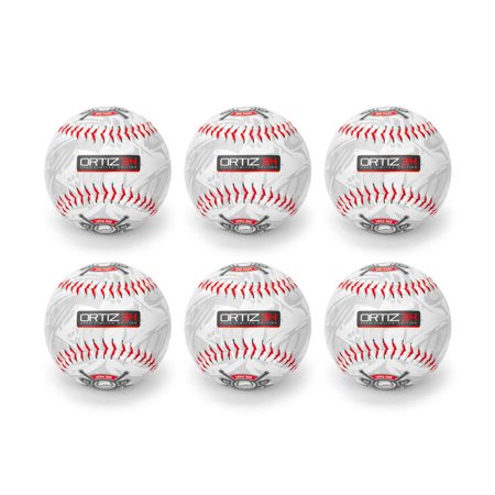 Ortiz34 Hard Baseballs (6-Pack)  for Teenagers  Children  Youth  Kids  Little League