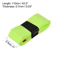 thumbnail image 3 of Unique Bargains 43.3' Absorb Sweat Non-Slip PU Tennis Racket Overgrip Tape Wraps Light Green 12 Pack, 3 of 6
