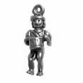 thumbnail image 1 of Sterling Silver 20" 1.2mm Box Chain 3D Drummer Playing Drum Pendant Necklace, 1 of 2